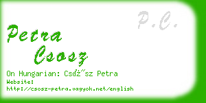 petra csosz business card